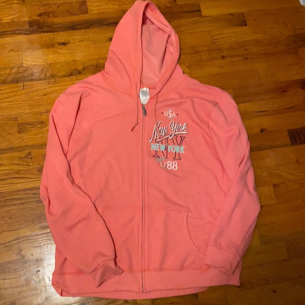 Gildan Peach-Colored New York Jacket. Women’s 2XL.